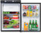 Smad camping kühlschrank gas 12v 230v, kühlschrank mit gefrierfach wohnmobil, 100L gas kühlschrank mit eisfach, Geräuschloser Kühlschrank für Camping, Haus, Wohnwagen, Garage, Gite, schwarz