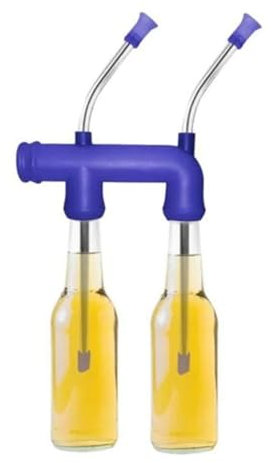 DGOINGPI mischpaddel 1 Stücke Doppel Schnorchel Trinken Bier Stroh Spender Bar Werkzeug Weihnachten Home Party Bar Werkzeuge Bierbrauzubehör Für