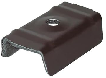 Cappellotto per fissaggio pannelli coibentati Grecati - Greca 25 mm - Conf. 100 pz - Colori disponibili Bianco grigio; Rosso siena (Testa di moro)