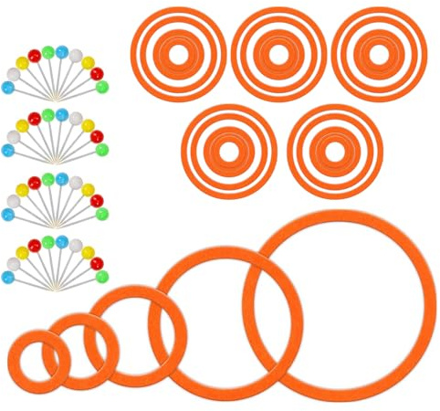 BEIMEIII Dart Übungsringe Orange Pins Gefühlt Dartscheibe Schutzring Trainingsringe Dart Zubehör Darts Schutzring Steeldart Pins Stecknadeln für Anfänger Üben Das Training Orange