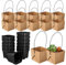 HANABASS 12 Sets wasserdichte Blumentopf Sitzbank Sukkulenten Wraps Aus Kraftpapier Sukkulenten Taschen Papier Sukkulenten Taschen Gastgeschenke Sukkulenten Pflanzenhalter Gittertöpfe