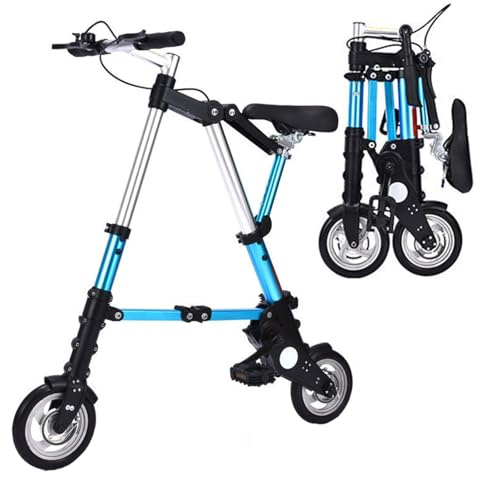 Wmmner Faltrad, leicht, Aluminium, bequem, verstellbar, City-Bike, Quick Folding System, Faltsystem, Outdoor, Travel Commuting Mini-Fahrrad, für Erwachsene, Männer, Frauen