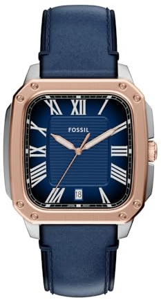 Fossil Crosby Men's 42MM Rose Gold-Tone Stainless Steel Watch, FS6149
