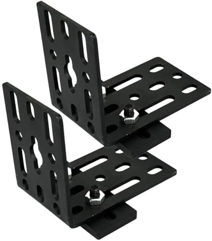 Folpus 2 Stück Awning Halterung Metall L Winkel Vorzeltbefestigung Dachträger Montage Set Stabile Ersatzteil Rostfrei für Fahrzeug Reisezu, Style A