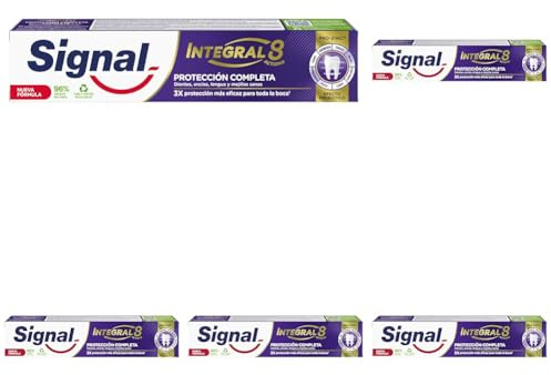 Signal Umfassende Zahnpasta 8 Komplettschutz mit Inhaltsstoffen natürlichen Ursprungs 75 ml x 1 (Packung mit 5)