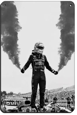 Max Verstappen Retro-Poster, Metall-Blechschild, schicke Kunst, Retro, Eisenmalerei, Bar, Menschen, Höhle, Café, Familie, Garage, Poster, Wanddekoration, 20 x 30 cm