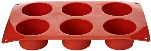 Pavoni N933 Formaflex Silicone Muffin Mould, 6 Cups