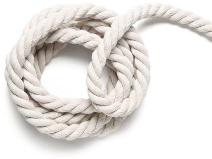 Westward Ropes Natural Rope - Cotton Natural Rope 36mm, Craft Rope, Decorative Rope, Macrame, Soft Rope, Pet Rope