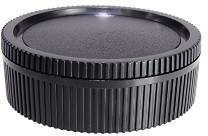 camdesign Objektivrückdeckel und Body Cap Set für Leica R Mount Kamera. Passend R3, R4, R5, R6, R7, R8, R9, Leicaflex SL SL2 SLR, R, Rom, zwei-Kamera-, three-cam + Armband Objektiv Focus Ring