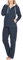 SLOUCHER - Tuta in Pile da Casa e Tempo Libero da Donna, Colore: Blu Grigiastro, Taglia: 44-46
