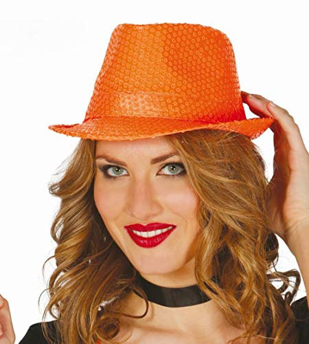 Borsalino Arancione in Pailettes