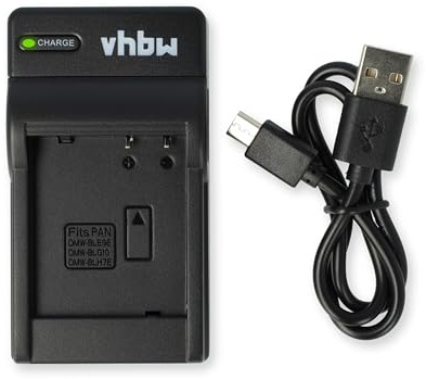 vhbw USB Ladegerät kompatibel mit Medion VG037612210001 Kamera Camcorder/Akku - Ladeschale, Ladeanzeige, 4,2 V