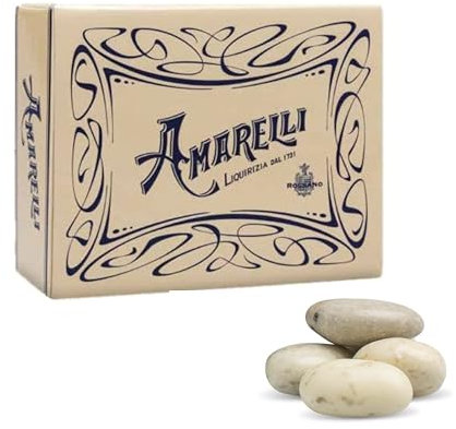 Amarelli Sassolini - Caramelle alla Liquirizia e Menta, Confezione da 1000 g