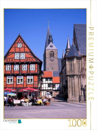 CALVENDO Puzzle Marktplatz Quedlinburg | 1000 Teile Lege-Größe 48 x 64 cm Foto-Puzzle für glückliche Stunden