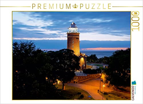 CALVENDO Puzzle Leuchtturm an der Ostsee in Kolobrzeg (Polen) | 1000 Teile Lege-Größe 64 x 48 cm Foto-Puzzle für glückliche Stunden