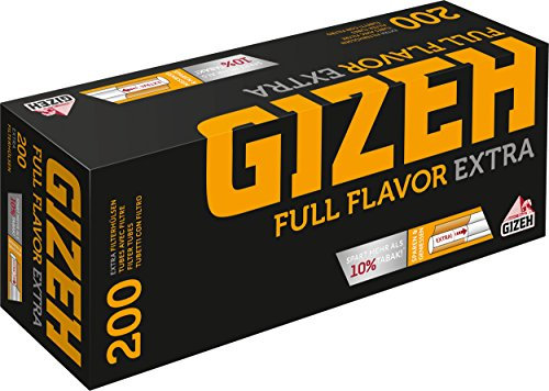 Gizeh Full Flavor Extra Filterhülsen 200er Box extra Langer Filter 50 Boxen (10.000x Hülsen/ 1 Umkarton)