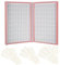 Nail Display Book, 216 Colors Nail Color Display Card Chart with 240pcs False Nail Tips for Nail Art Showing-Pink