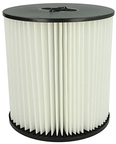 vhbw Faltenfilter kompatibel mit Dirt Devil VacuFlo FC1550 | FC310, FC540, FC550-C, FC620, FC650-C Staubsauger - Filter, Patronenfilter, schwarz weiß