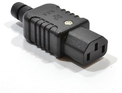 CABLEPELADO - Conector de Alimentación | Enchufe Conexión Segura, Duradera y Rápida | Adaptador Instalación para Equipos Electrónicos y Electrodomésticos | (C13 IEC Hembra)