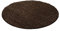 Exquisiter Hochflor-Teppich - Weich, Flauschig und Pflegeleicht, Rundes Design für EIN Gemütliches Wohnzimmer Ambiente, Premium Shaggy Flokati Teppich, Größe:Ø 120 cm Rund, Farbe:Braun
