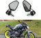DREAMIZER Schwarz Motorrad Lenker Spiegel, 7/8 22mm Rückansicht Wing Mirrors Motorrad für Scooter Cruiser Sport Bike Chopper