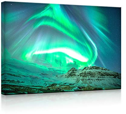 lightbox multicolor | LED Bild | Nordlichter über Island | 60x40 cm | Fully Lighted