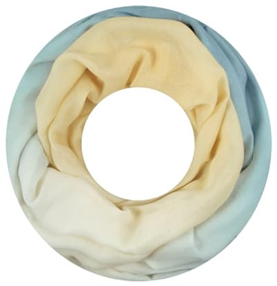 Majea Damen Loop Schal Schlauchschal Halstuch (880020) (gelb 14)