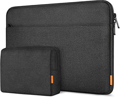 Inateck 13.3 inch Laptop Case Sleeve Bag Compatible with 14 inch MacBook Pro/Max M4 M3 M2 M1 2021-2024, 13.5 inch Surface Laptop 6/5/4/3, with Accessory Bag, Black