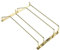 Dianoo Weinglasregal, goldfarben, 27,5 cm, 1–3 Reihen, stabiles Eisen