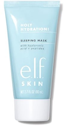 e.l.f. SKIN Holy Hydration! Sleeping Mask, Moisturising & Plumping Dual-Use Sleep Or Rinse-Off Face Mask, Soothes Skin With A Creamy Formula