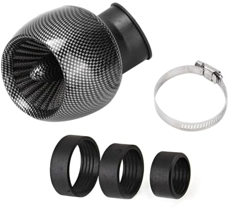 Motorrad Luftfilter, Yctze Kohlefaser Textur Universal Motorrad Fahrrad Luftfilter Einlassfilter für luftfilter 35mm für roller luftfilter luftfilter 35mm luftfilter 35mm