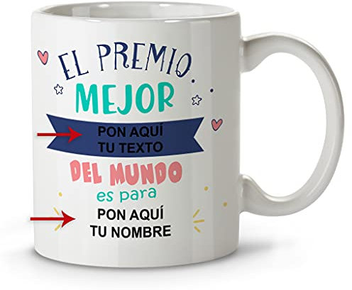 LolaPix Tazas personalizadas. Tazas desayuno originales. Tazas con frases. Regalos personalizados. Mejor Azul