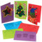 Baker Ross FE946 Weihnachts Apertur Grußkarten - 15er Pack, Kartenrohlinge für die Kartenherstellung, Gestalte deine eigenen Weihnachtskarten, Ideal für Kinder-Kunst- und Bastelprojekte, Rot,Grün,Blau