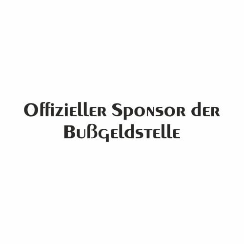 tradercat Auto Aufkleber Offizieller Sponsor der Bußgeldstelle - 2 Stück - 15cm - Sticker für alle Oberflächen - Fenster, Seitenspiegel, Heckscheibe, Motorhaube, Fahrzeug – Digitaldruck