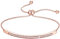 JeweBella Bracciale Donna Regolabile con Zirconi, Bracciale Donna Argento/Oro/Oro Rosa con Cristalli, Braccialetto Punto Luce Regolabile Donna Ragazza, Regalo per Donna Ragazza