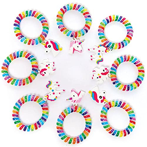 Baker Ross Bracelet Enfants motif Licorne Multicouleur - Lot de 8, Bracelets pour Enfants (FC950)