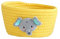 Gewebter Aufbewahrungskorb Korb Kleine Süße Aufbewahrungsbox Baumwollseil Geflochten Spielzeug Körbe Aufbewahrung Regalkorb für Mehrzweck Behälter Home Office Desktop Organizer Deko,Gelb Baby-Elefant