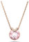 Swarovski Pendente Bella V, Taglio Round, Rosa, Placcato color oro rosa