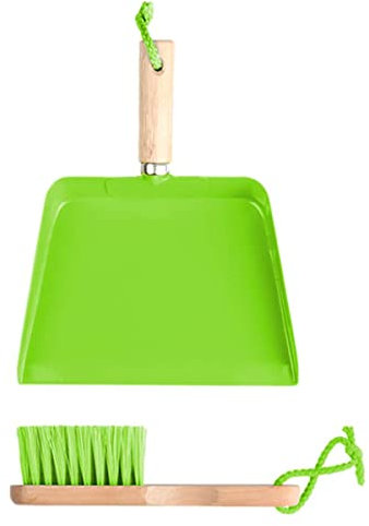 Esschert Design Kinderhandfeger & Kehrblech Grün - FSC® Holz & Metall