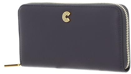 Coccinelle Leder Geldbörse Myrine Zip Around Wallet Ardesia dunkelgrau