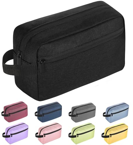 Icramsy Travel Toiletry bag Toiletry bag for women men Hanging Cosmetic bag Travel accessories for Women Men (Black)