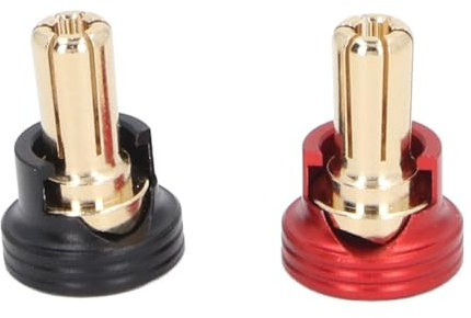 RiToEasysports Prise de Balle de Dissipateur Thermique de Batterie RC, Connecteurs de Prise Banane pour Camions Tout-Terrain 1/10 Voitures sur Chenilles RC 2 Pièces (5 millimètres)
