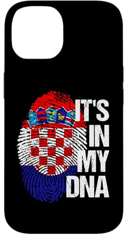 Kroatien Hrvatska Flagge Heimat Wurzeln Fingerabdruck DNA Hülle für iPhone 14