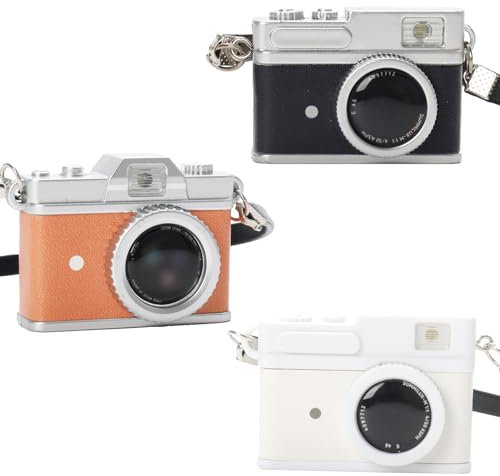 3 Pcs 1:4 Scale Colorful Miniature Camera Mini Camera Ornaments Miniature SLR Camera Prop Mini Decoration Accessories Photography Props