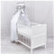 Generisch Baby Delux Babybett Himmel Betthimmel Chiffon Baldachin für Babybett Kinderbett Wiege Stubenwagen Himmelstange Applikationen Deko (Galaxy, mit Himmelstange)
