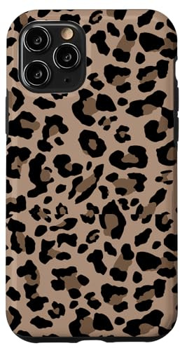 Leopard Print Stylish Cheetah Pattern Brown Neutrals Beige Case for iPhone 11 Pro