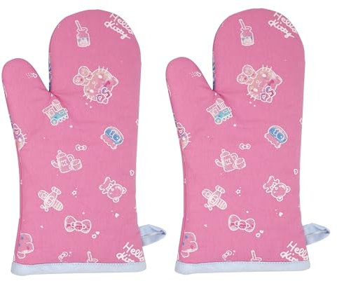 Handstand Kitchen Hello Kitty Ofenhandschuhe, Gedenkmotiv, 50. Jahrestag, für Erwachsene, 1 Paar
