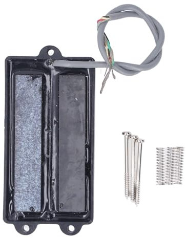 CHICIRIS Micro de basse électrique silencieux à double bobine pour guitares à 4 cordes
