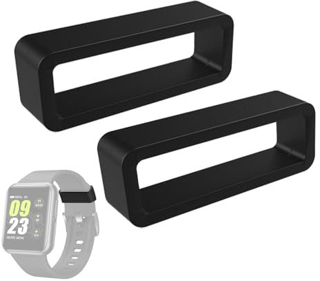 Generico 2 Passante Cinturino Orologio, Fibbia Di Ricambio Per Cinturino Orologio, Ferma Cinturino Orologio, Passante Cinturino Orologio In Silicone, Anelli Di Fissaggio Per Orologi Accessorio