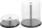 FELTECHELECTR Ergonomic Cd/dvd Storage Case Holder 2 Pcs Box for Music Movies Games Portable Dustproof for Home Travel